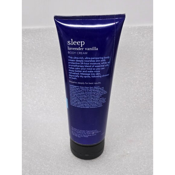Bath & Body Works Aromatherapy Sleep Lavender Vanilla Body Cream 8 Oz - Picture 2 of 2